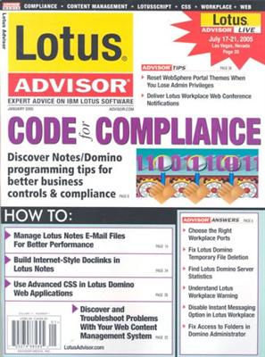 Lotus Advisor Magazine